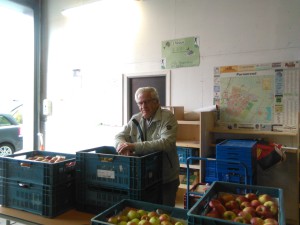 Al het Beemster fruit klaar voor de voedselpakketten bij de voedselbank